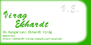 virag ekhardt business card